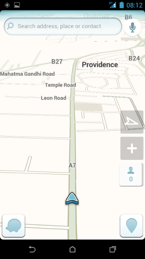 Waze, get road directions in Mauritius