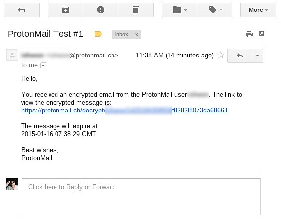 ProtonMail-message