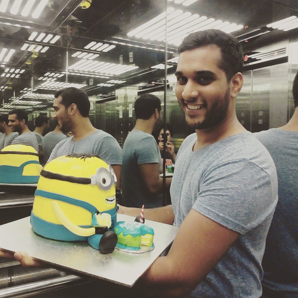 Hyder & The Minion Birthday Cake