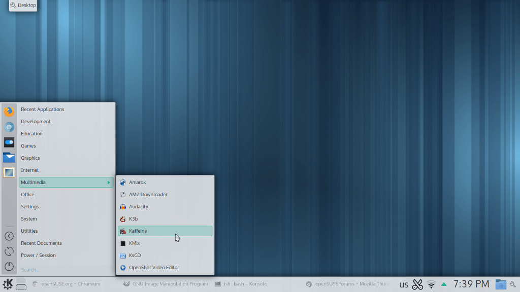 openSUSE KDE Plasma 5