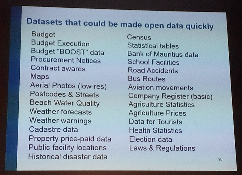 Open Data, Mauritius