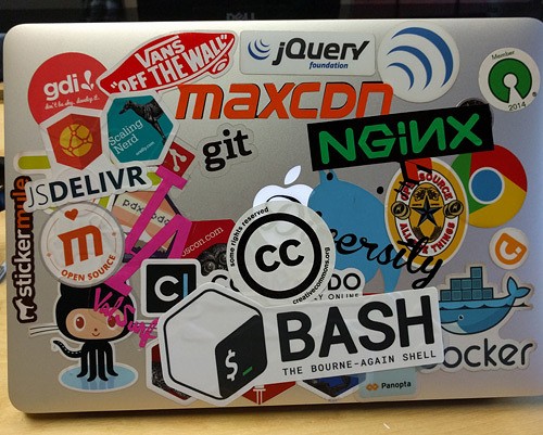 GNU Bash laptop sticker