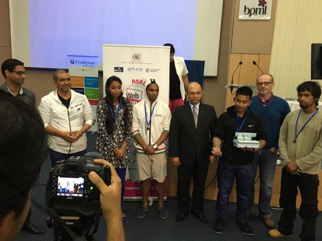 WebCup Mauritius 2016 - MCCI SIO, Student Prize