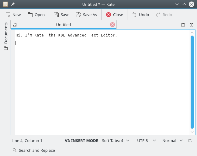 Kate, the KDE Advanced Text Editor