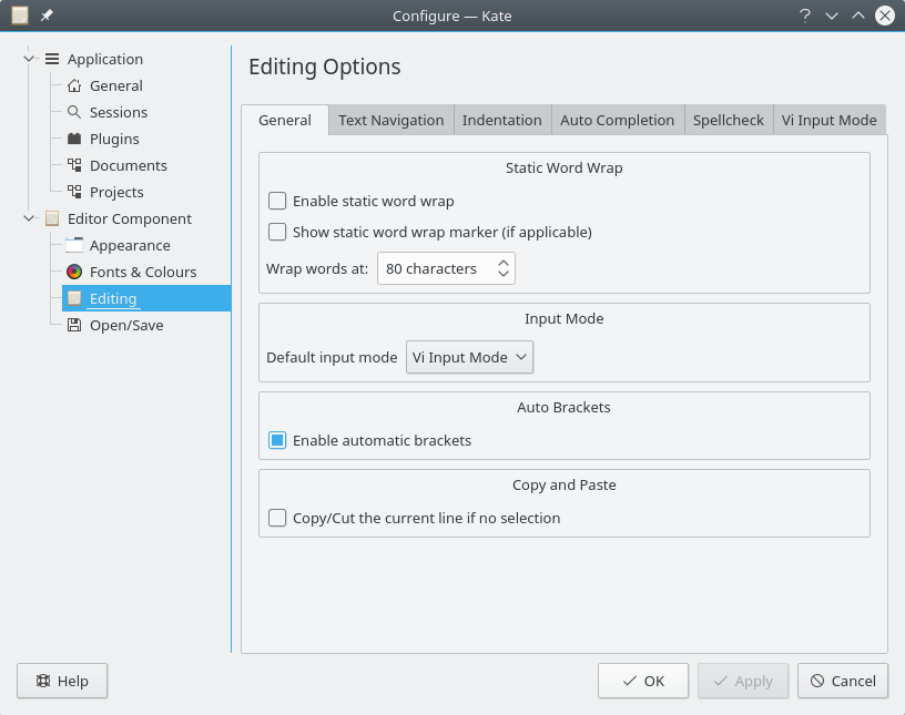 KDE Advanced Text Editor