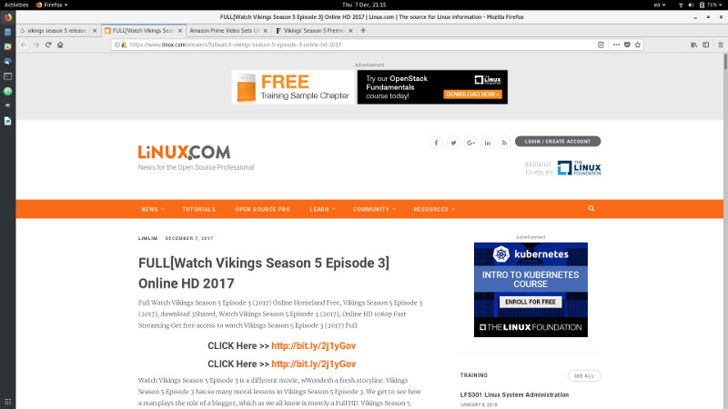 linux.com website compromised