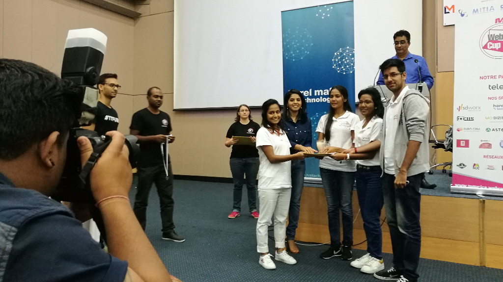 WebCup Mauritius 2018 - Student prize winner